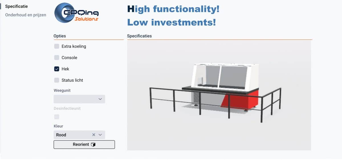product configurator maken
